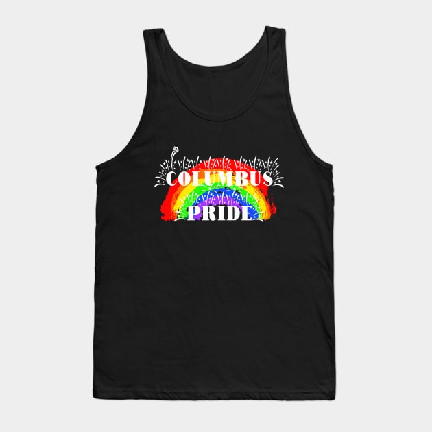 Columbus Gay Pride Rainbow Tank Top by tropicalteesshop